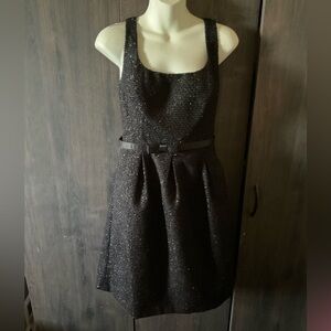 Evan Picone Gray Pleated Halter Mini Dress